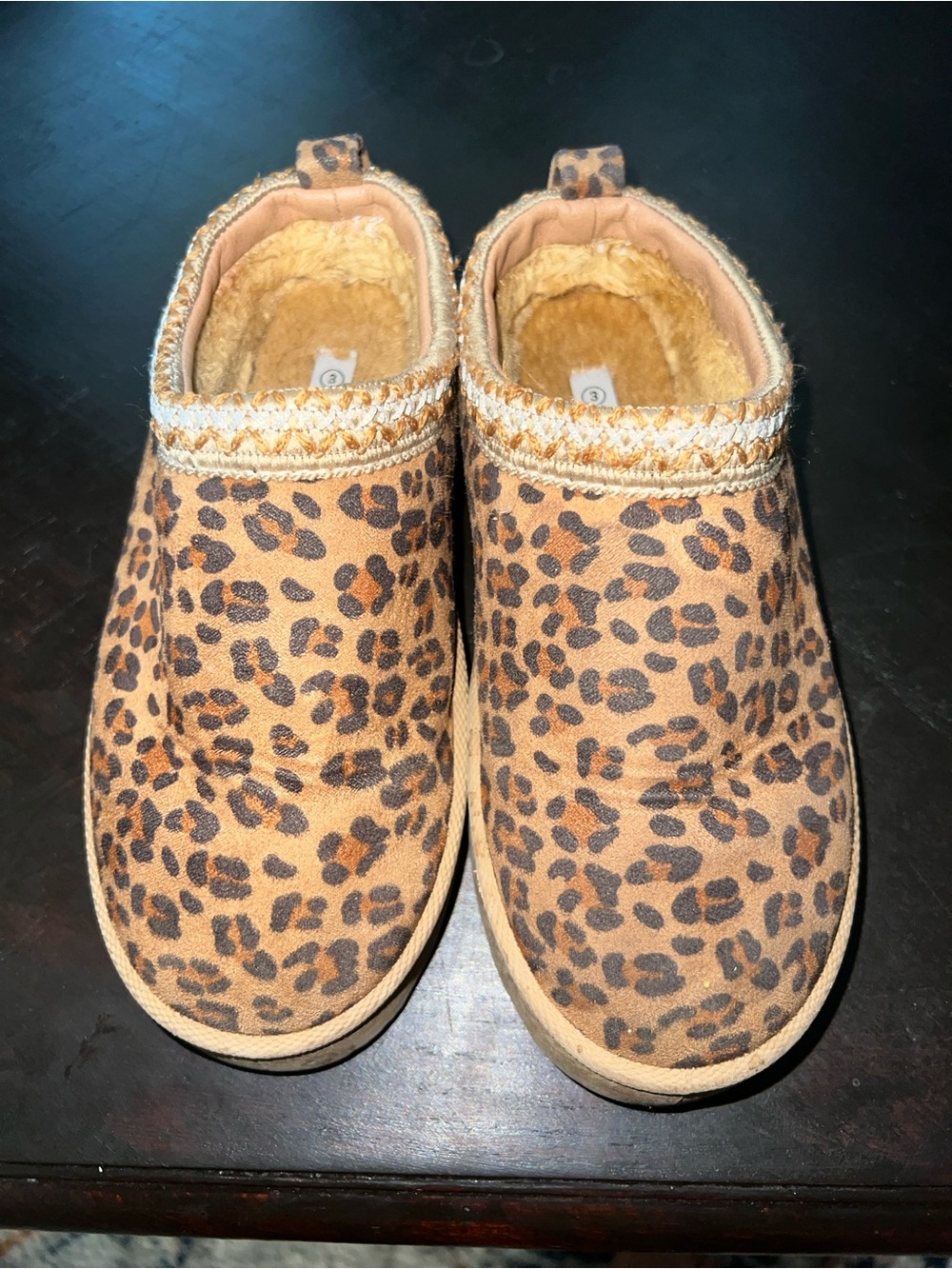 Leopard Print Cozy Slip-On Slippers